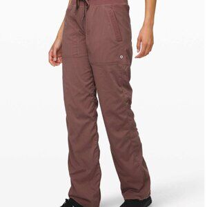 Lululemon Dance Studio Mid-Rise Pants in Rosewood Size: 4R